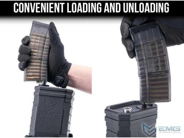 EMG 'Autobot' 1400rd LiPo-Powered Automatic Electric BB Loader with 11.1v Lipo Battery (Black)