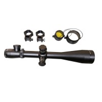Opp Tactical 6-24x50 Illuminated Rifle Scope with 20mm Mounts 
