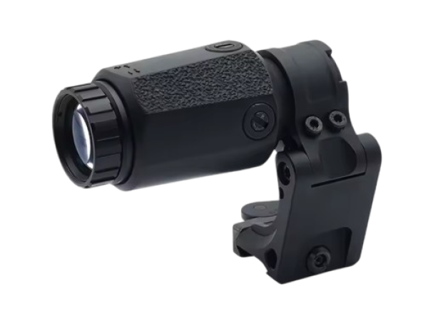 Opp Tactical 3x Magnifier on FTS Mount (Black)  Opp Tactical 3x Magnifier on FTS Mount (Black)