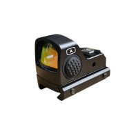 RMR Style Red Dot with Enlarged Buttons and Adjustable Brightness (Black)