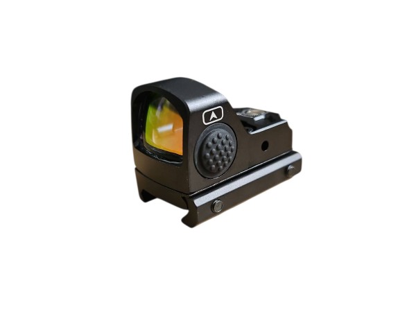 RMR Style Red Dot with Enlarged Buttons and Adjustable Brightness (Black)