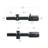 VictOptics 1-4x20IR Illuminated LPVO Scope with 20mm High Mounts 