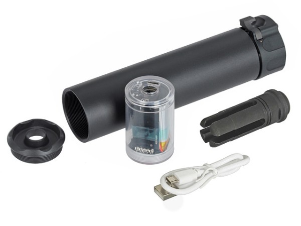 Pre-Order Due 30/04/2026 - 5KU US SOCOM 5.56 Spitfire Tracer Suppressor 14mm CCW (Black) 