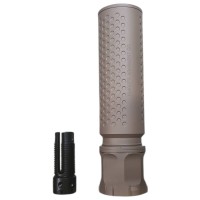 AngryGun QDC/CRS-PRT Dummy Silencer 14mm CCW (FDE / Black) 