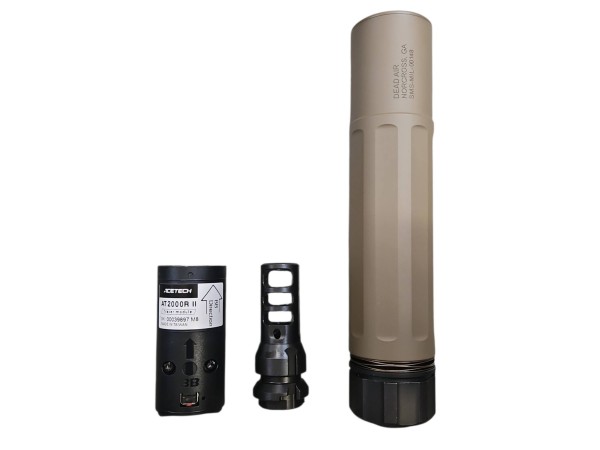 Angrygun DASM-S Tracer with Acetech 2000R 14mm CCW (FDE / Black) 