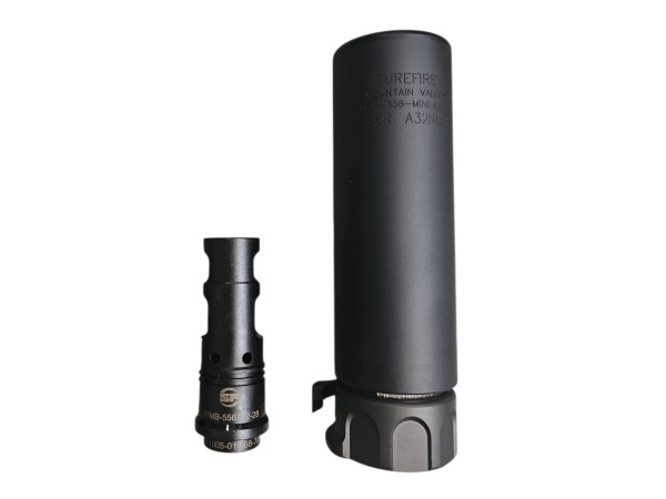 AngryGun SOCOM556 Mini Dummy Silencer 14mm CCW 2026 Edition (Black) 