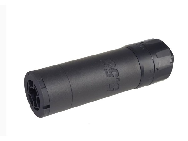 Opp Tactical SLX556C Suppressor with Flash Hider 14mm CCW (Black / Tan) - Pre-Order Due 24/10/2026