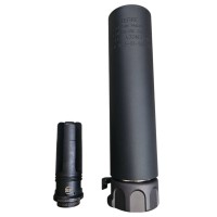 AngryGun SOCOM 556 Dummy Silencer Black / DE (14mm CCW) 