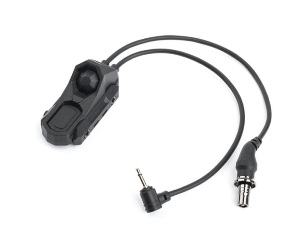 WADSN Axon type Double Port 20mm Mounted Switch with SF & 2.5mm Jack WD07044 (Black / DE) 