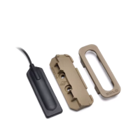 WADSN M0LOK / KeyMod Mounted 45degree Pressure Switch Holder SF or SOLO (Black / Tan) 
