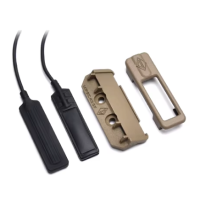 WADSN M0LOK / KeyMod Mounted 45degree Pressure Switch Holder SF or SOLO (Black / Tan) 