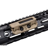 WADSN M0LOK / KeyMod Mounted 45degree Pressure Switch Holder SF or SOLO (Black / Tan) 