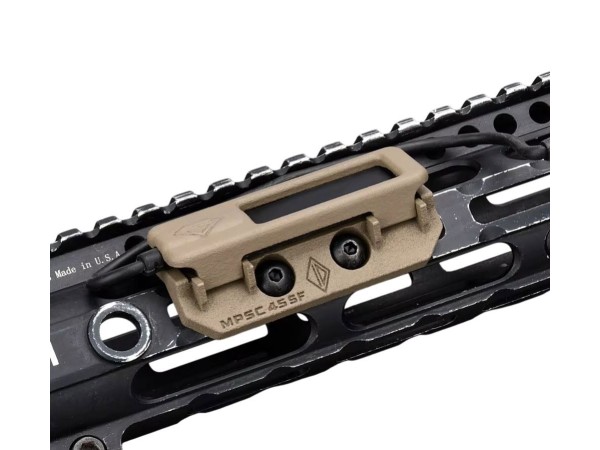 WADSN M0LOK / KeyMod Mounted 45degree Pressure Switch Holder SF or SOLO (Black / Tan) 