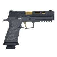 Para Bellum Custom Spectre Comp 4.6" GBB Pistol (Grey / Black / Gold) 