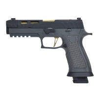 Para Bellum Custom Spectre Comp 4.6" GBB Pistol (Grey / Black / Gold) 