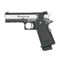 Pre-Order Due 19/09/2026 - Tokyo Marui Hi-Capa Xtreme .45 Full Auto GBB Pistol (Stainless / Black) 