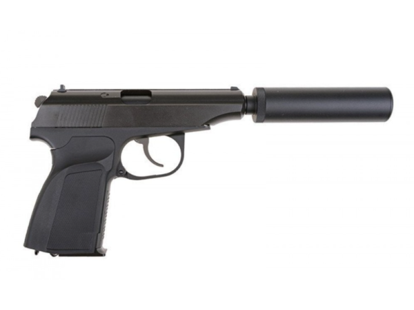 WE Makarov 654K Gas Blowback Pistol (Black) - Ex Display 