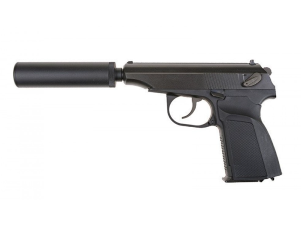 WE Makarov 654K Gas Blowback Pistol (Black) - Ex Display 
