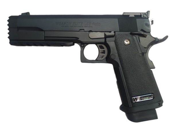 WE Hi-Capa 5.2 GBB Pistol (Black) 