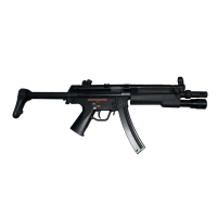 Classic Army CA5A5 Retractable Stock AEG with Torch Handguard (Black) 