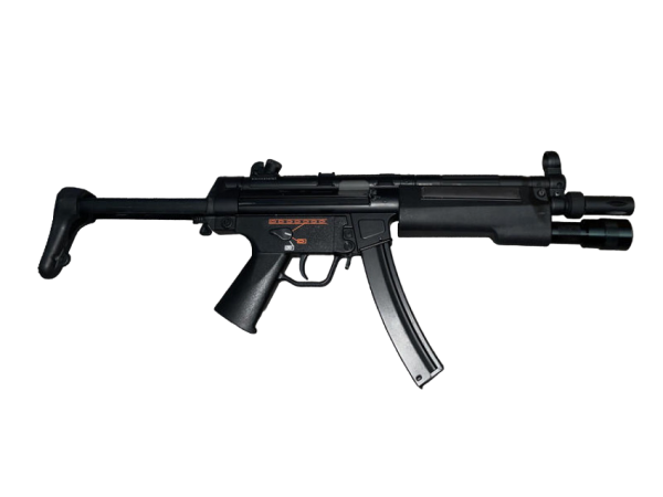 Classic Army CA5A5 Retractable Stock AEG with Torch Handguard (Black) 