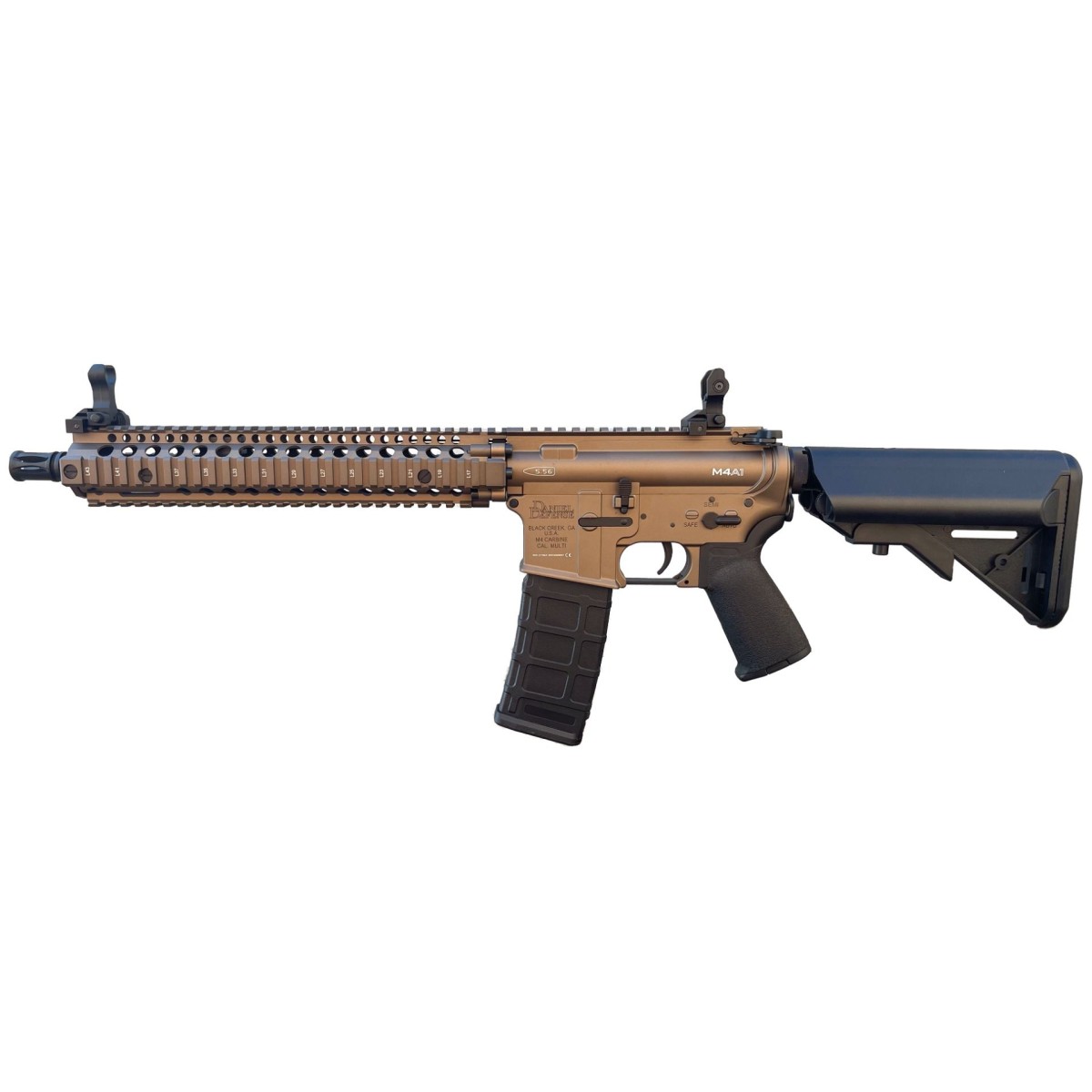Tan Assault Rifle Assault Rifles (AEG) : EMG x Daniel Defense DDMK18 AEG (Tan ...