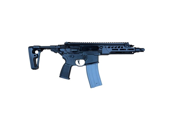 Well PRO MCX SBR Gas Blow Back Rifle Full Metal MWS Compatible (Black) 