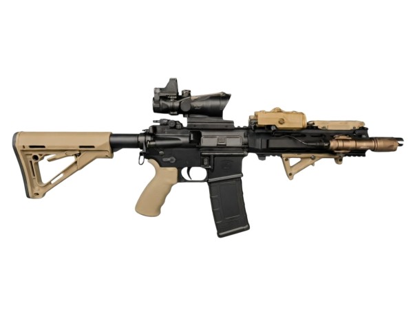 DCA / WELL PRO British L119A2 Style MWS GBB Rifle (Black) 