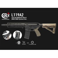 Colt L119A2 SFIW Gas Blowback Rifle (TM MWS Internals/Archwick - Black)