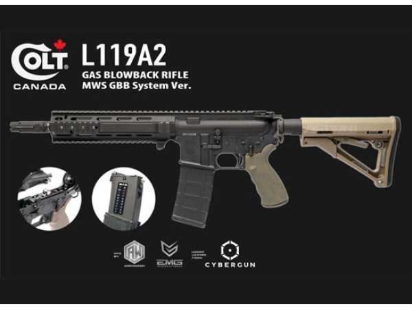Colt L119A2 SFIW Gas Blowback Rifle (TM MWS Internals/Archwick - Black)