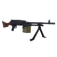 Golden Eagle M240 GPMG AEG Machine Gun, Real Wood Stock Without Railed Handguard and Heat Shield Version 