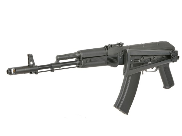 Pre-Order Due 30/04/2026 - CYMA 0.53 AKS-74MN Full Metal AEG with Eshooter ETU (Black)