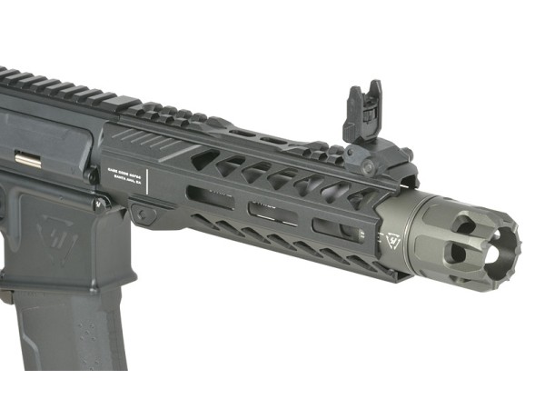 Pre-Order Due 30/04/2026 - EMG / CYMA Platinum Strike industries 7" Raider CQB Gen.2 AEG with Eshooter ETU (Black) 