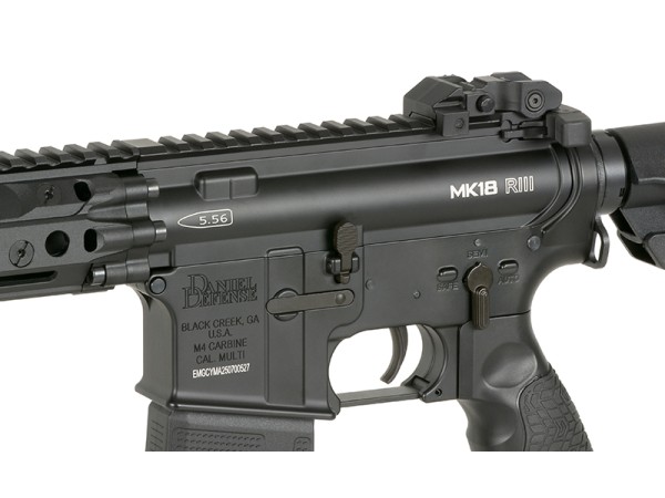 Pre-Order Due 30/04/2026 - EMG / CYMA Platinum Daniel Defense MK18 RIII 10.3" AEG with Eshooter ETU (Black) 