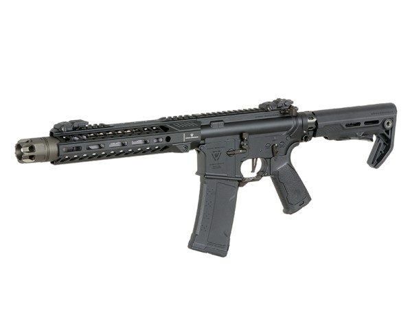 Pre-Order Due 30/04/2026 - EMG / CYMA Platinum Strike industries 10" Raider SBR Gen.2 AEG with Eshooter ETU (Black)