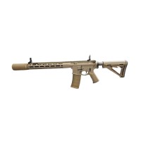 DCA Bundle - VFC KAC L403A1 KS-1 Gas Blowback Rifle with 6 Magazines, Genuine Magpul CTR and Grip, Angry Gun PRT Suppressor (Tan) 