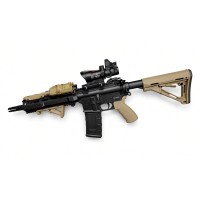 DCA / WELL PRO British L119A2 Style MWS GBB Rifle (Black) 