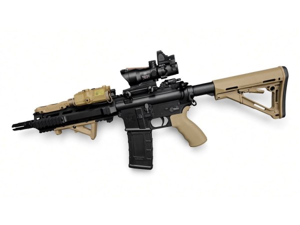 DCA / WELL PRO British L119A2 Style MWS GBB Rifle (Black) 