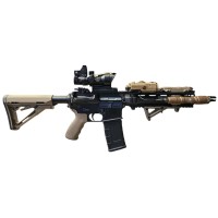 DCA / WELL PRO British L119A2 Style MWS GBB Rifle (Black) 
