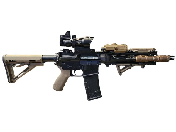 DCA / WELL PRO British L119A2 Style MWS GBB Rifle (Black) 
