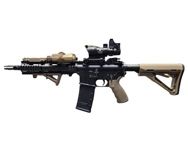 DCA / WELL PRO British L119A2 Style MWS GBB Rifle (Black) 