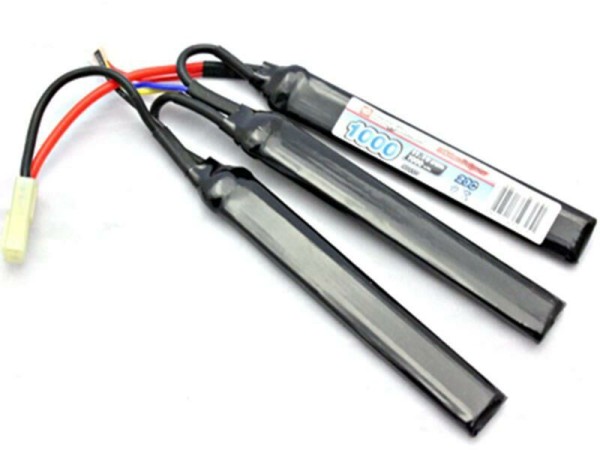 CCCP 11.1v 1000 mAh 20C+ Continuous Discharge Lipo Battery (3 Way)