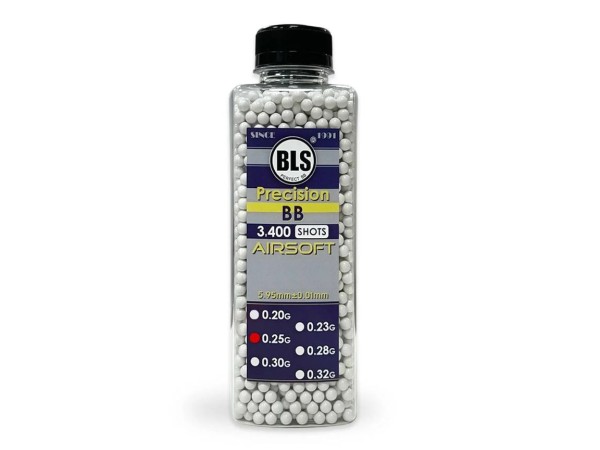 BLS Premium Precision 0.25g BBs Bottle (3,400rnds)