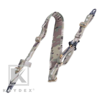 KRYDEX Cordura Modular Rifle Sling With Quick Adjust & Clips (Coyote Brown, Ranger Green, Black, Multi-Cam, Grey) 