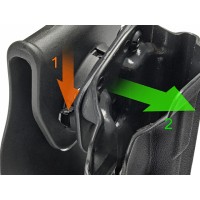 BLUETAC Quick Attachment Kydex Holster for G17 (Black) 