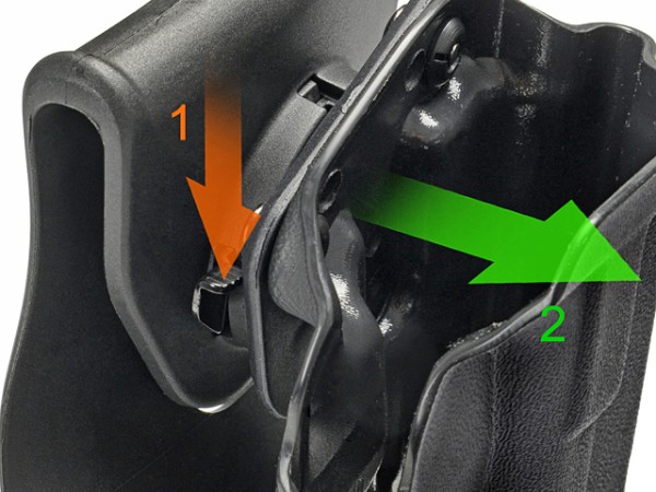 BLUETAC Quick Attachment Kydex Holster for G17 (Black) 