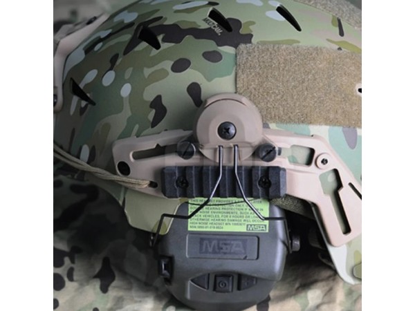 FMA Wendy EXFIL Helmet Rail Headphone Adapter 360 Rotation Helmet Rail Suspension Bracket Pair (DE) 