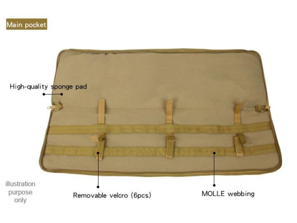 Big Foot Molle M4 Gun Bag (Tan - 100cm)