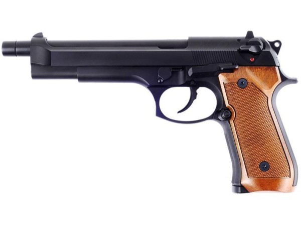 WE M92L Gas Blowback Pistol Full Metal (Black)