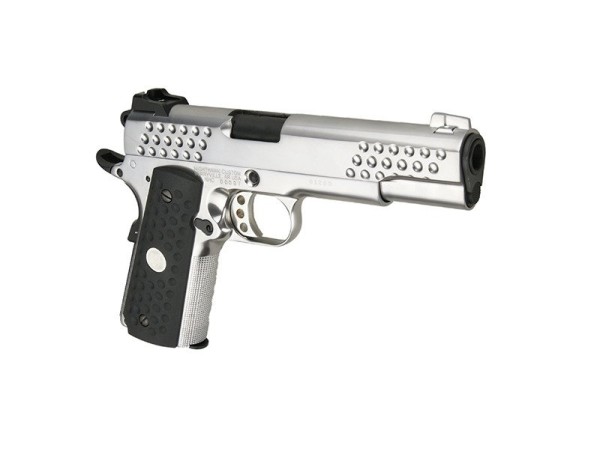 WE Knight Hawk 1911 Full Metal Gas Blowback Pistol WE-71029 (Silver) 